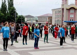 В Борисоглебске провели антитабачный флешмоб