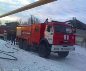 В Борисоглебске произошел большой пожар