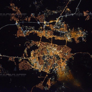 Выпускник Борисоглебского летного училища сфотографировал из космоса столицу Черноземья