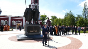 В Борисоглебске открыли памятник небесным покровителям города