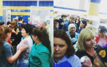 В Борисоглебске ажиотаж - идёт последняя распродажа в магазинах "Росинка"
