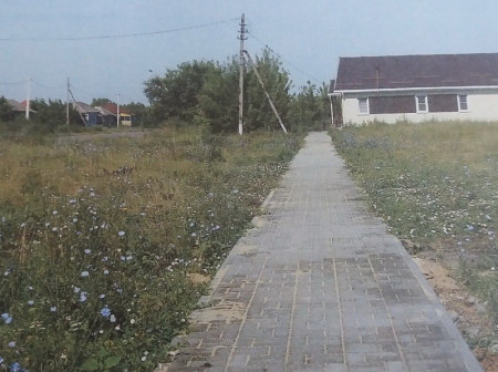 В селе Богана под Борисоглебском появился тротуар