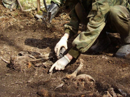 В Калужской области идентифицировали останки терновца, павшего в бою 76 лет назад