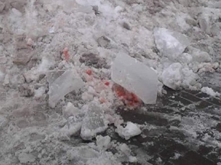 Глыба льда, упавшая на женщину в центре Борисоглебска, действовала без религиозной или национальной ненависти