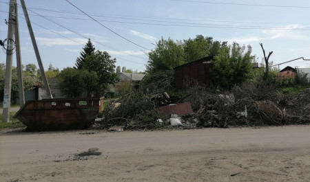 В преддверии приезда Гусева и Гордеева в Борисоглебске спрятали срам, но забыли про мусор